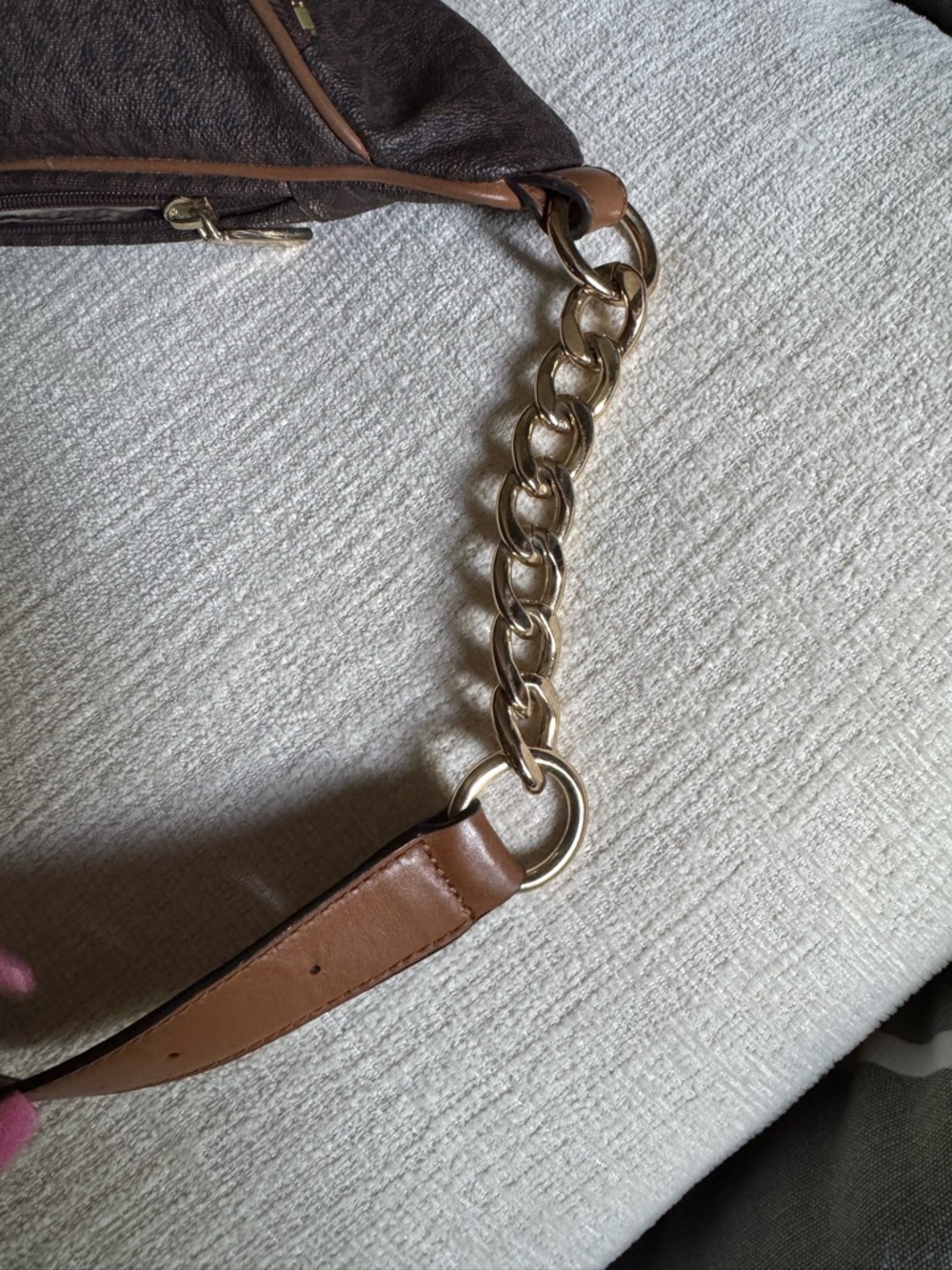 Michael Kors Brown Logo Belt Bag with Gold Hardware - Picture 6 of 7